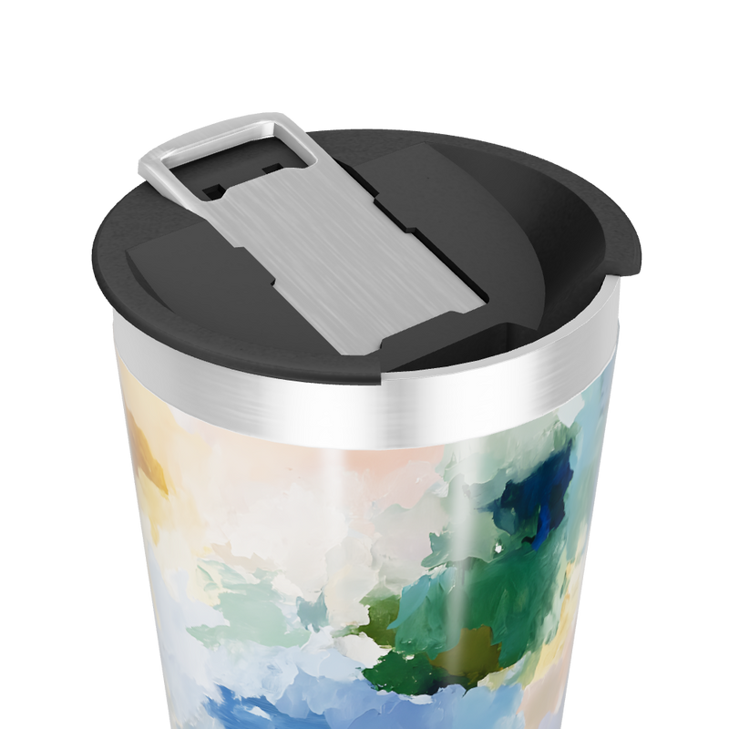 Copo Térmico - Estampa Abstrata Colorida