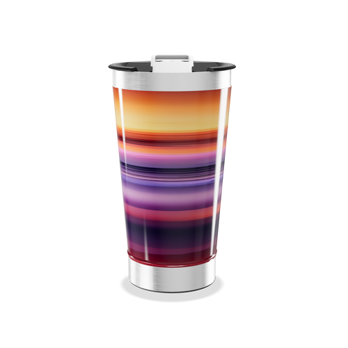 Copo Térmico - Listras Coloridas Inox