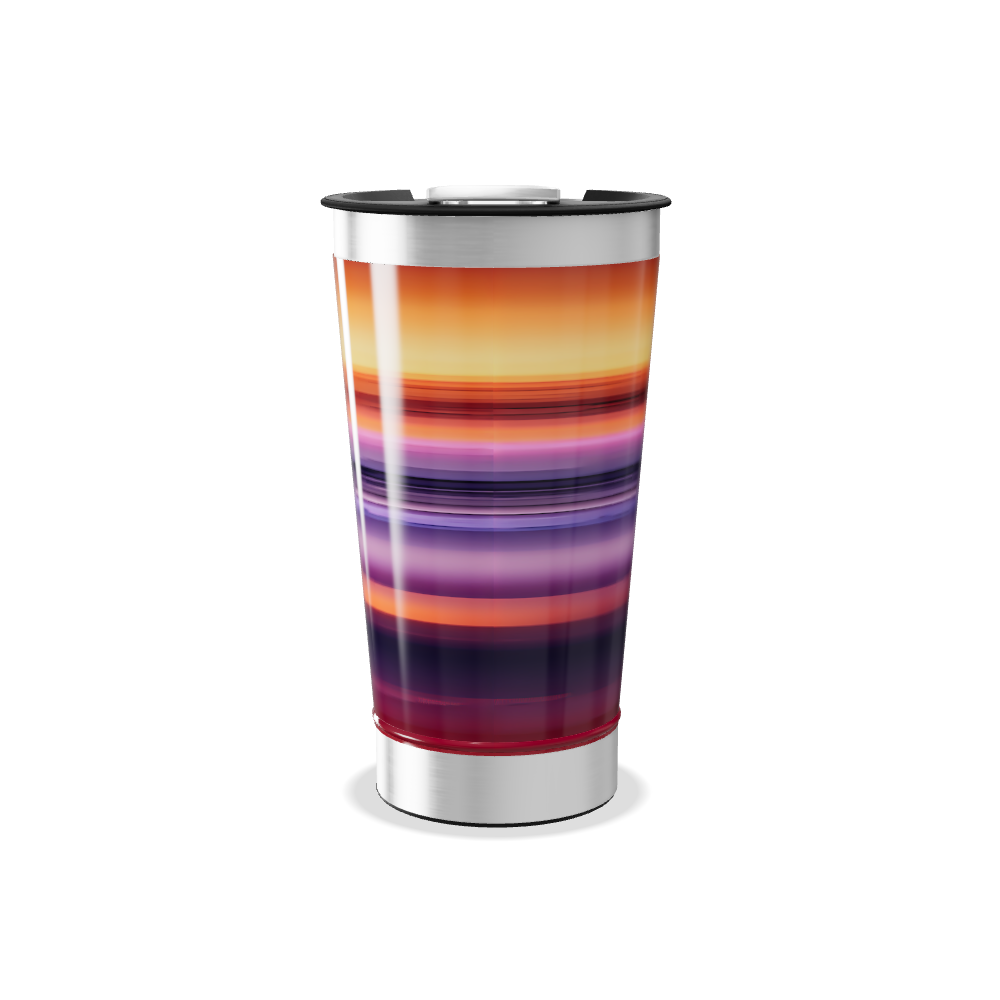 Copo Térmico - Listras Coloridas Inox