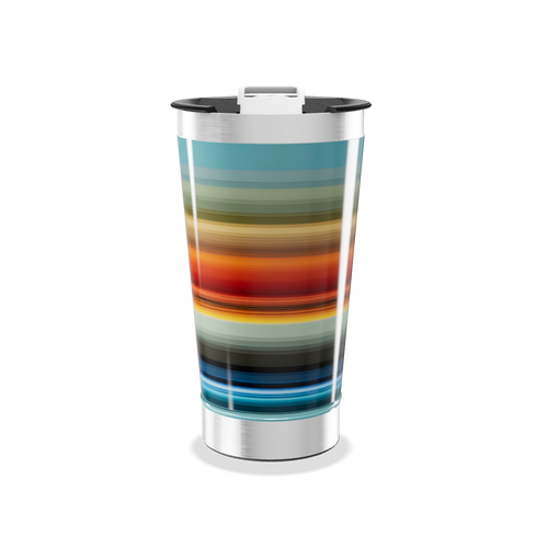 Copo Térmico - Listras Coloridas Inox
