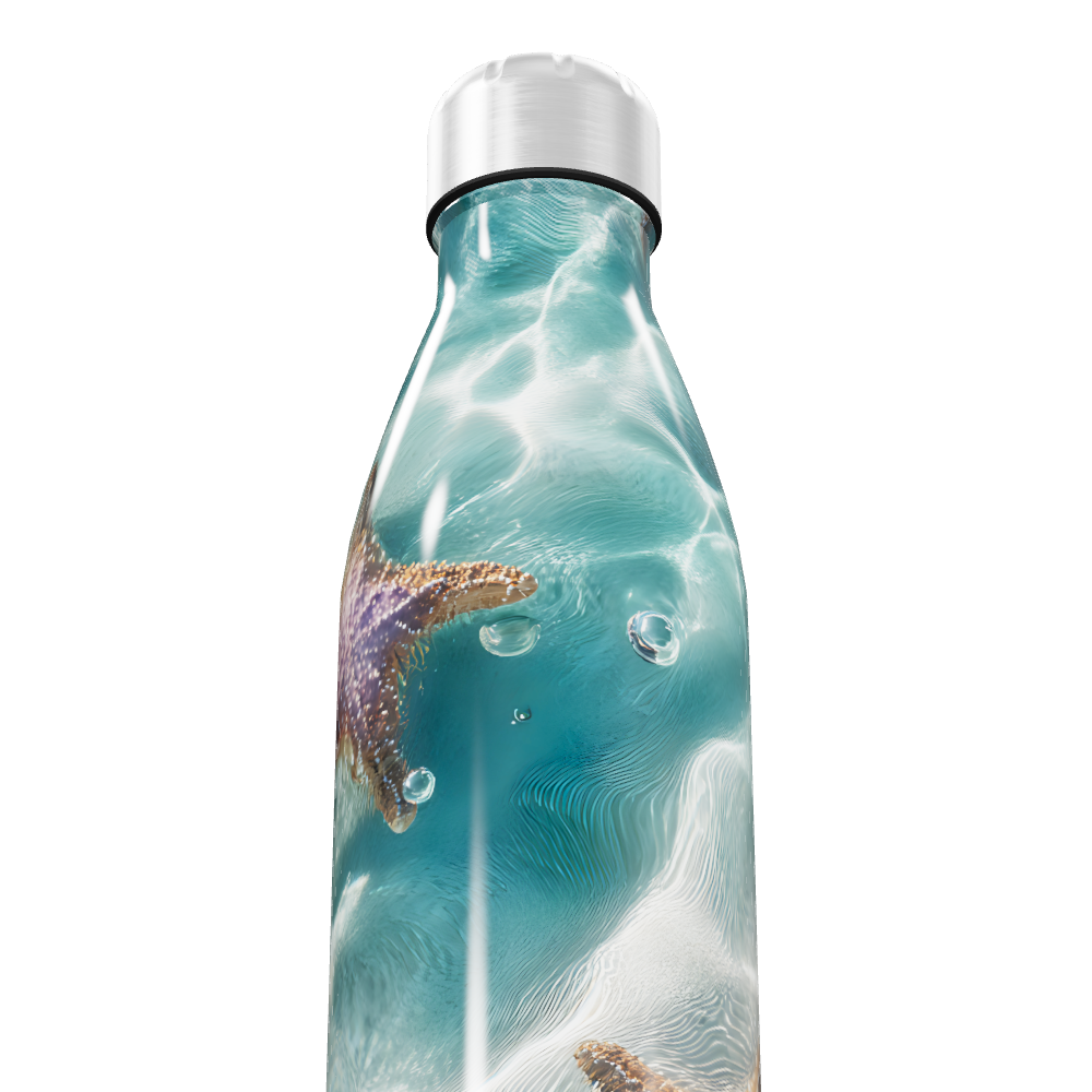 Garrafa Inox - Estampa Estrelas do Mar