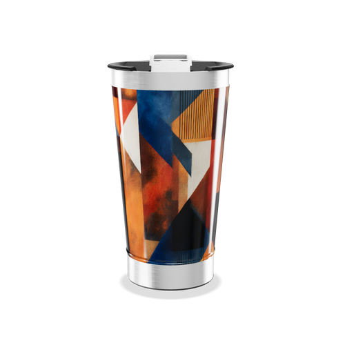 Copo Térmico - Geométrico Colorido Inox
