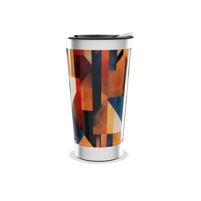 Copo Térmico - Geométrico Colorido Inox