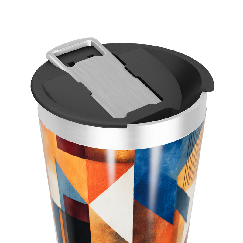 Copo Térmico - Geométrico Colorido Inox