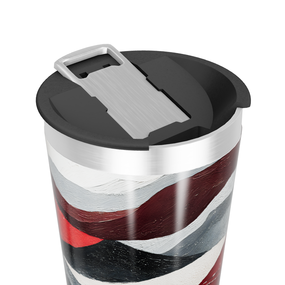 Copo Térmico - Estampa Abstrata Colorida