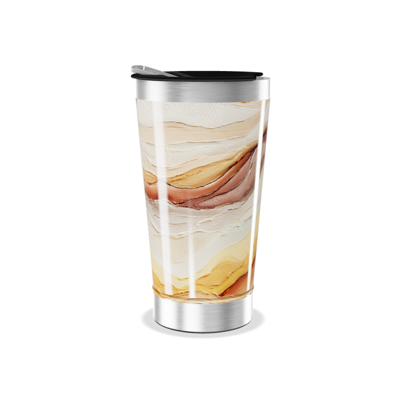 Copo Térmico - Estampa Ondas Coloridas