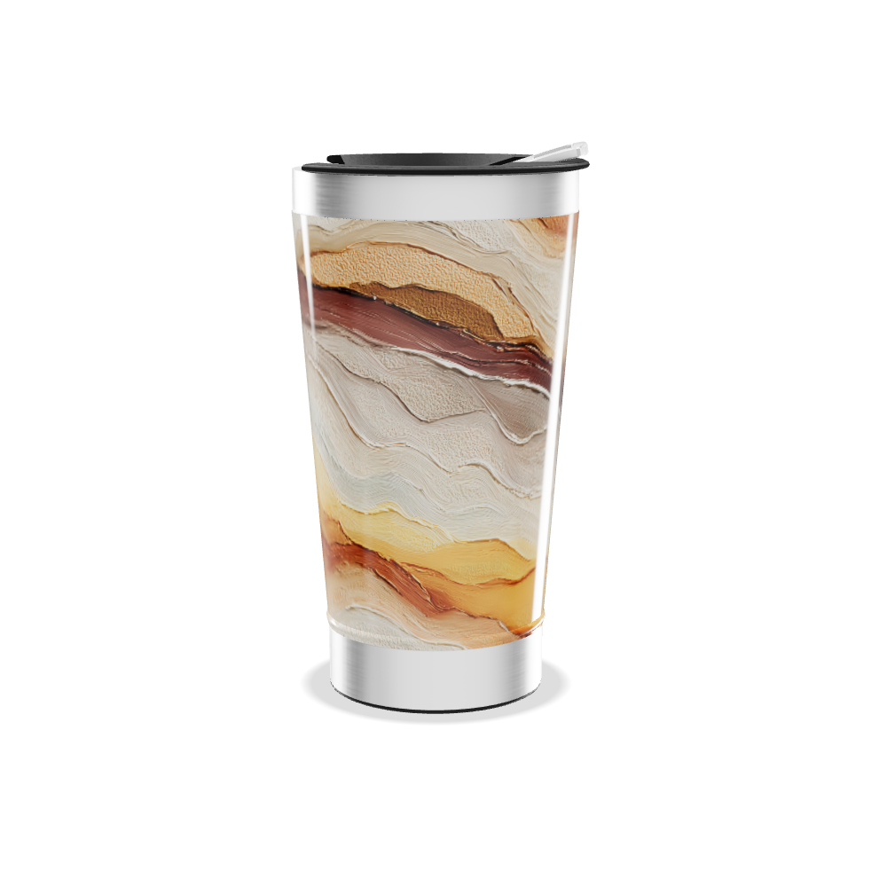 Copo Térmico - Estampa Ondas Coloridas