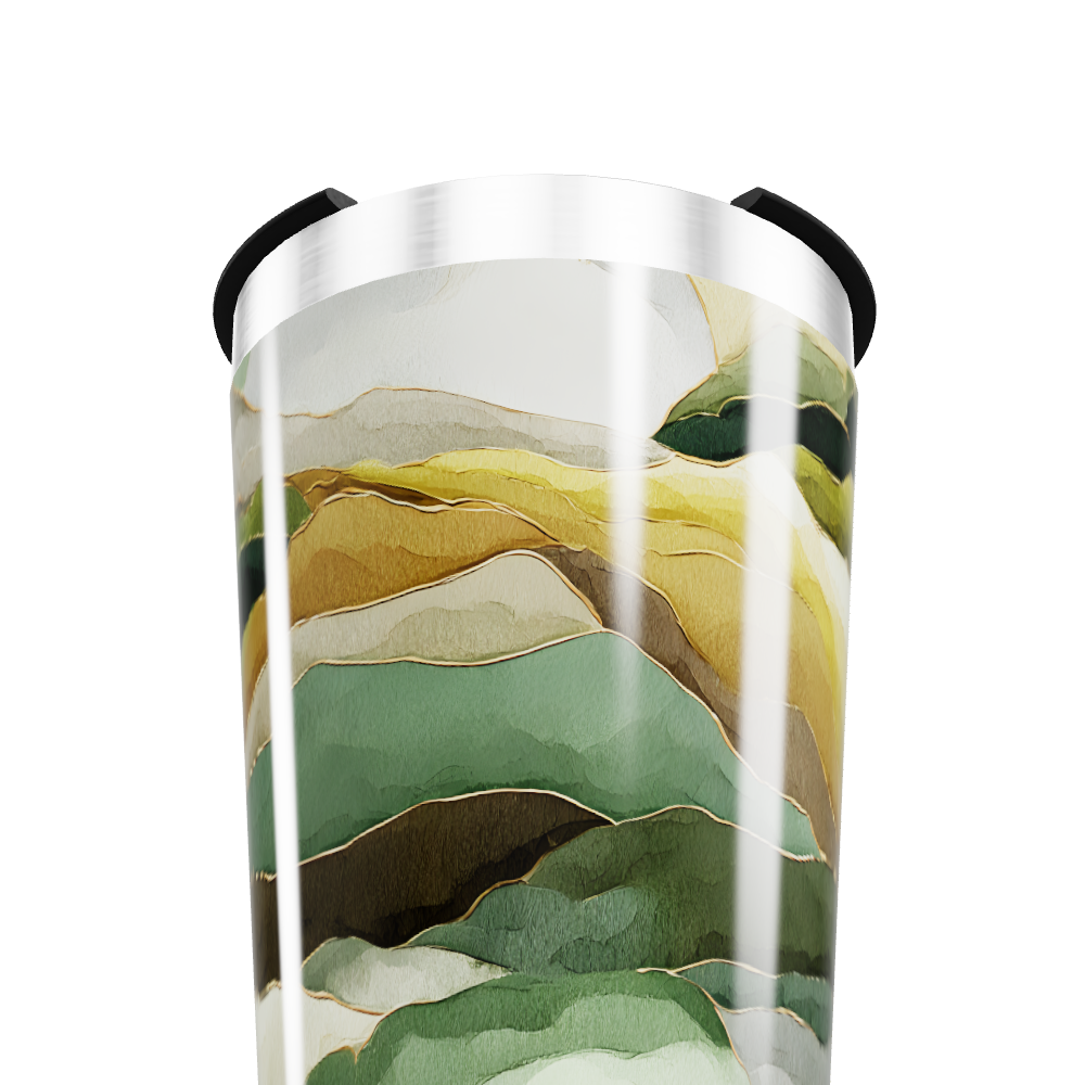 Copo Térmico - Estampa Abstrata Colorida