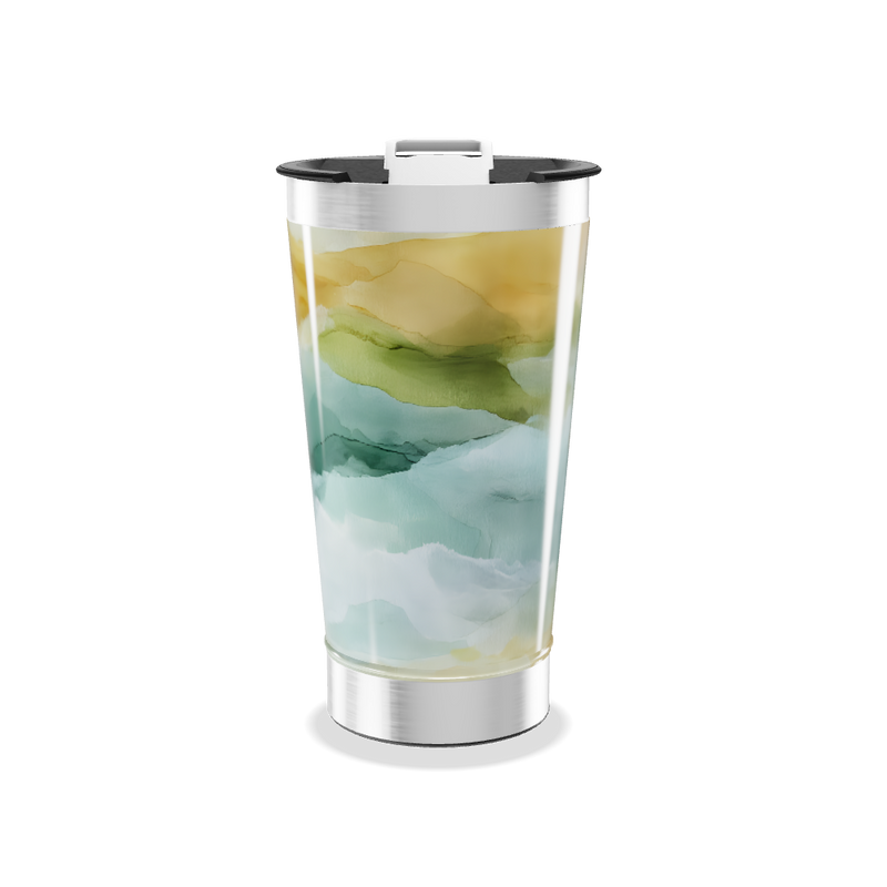 Copo Térmico - Estampa Aquarela Colorida