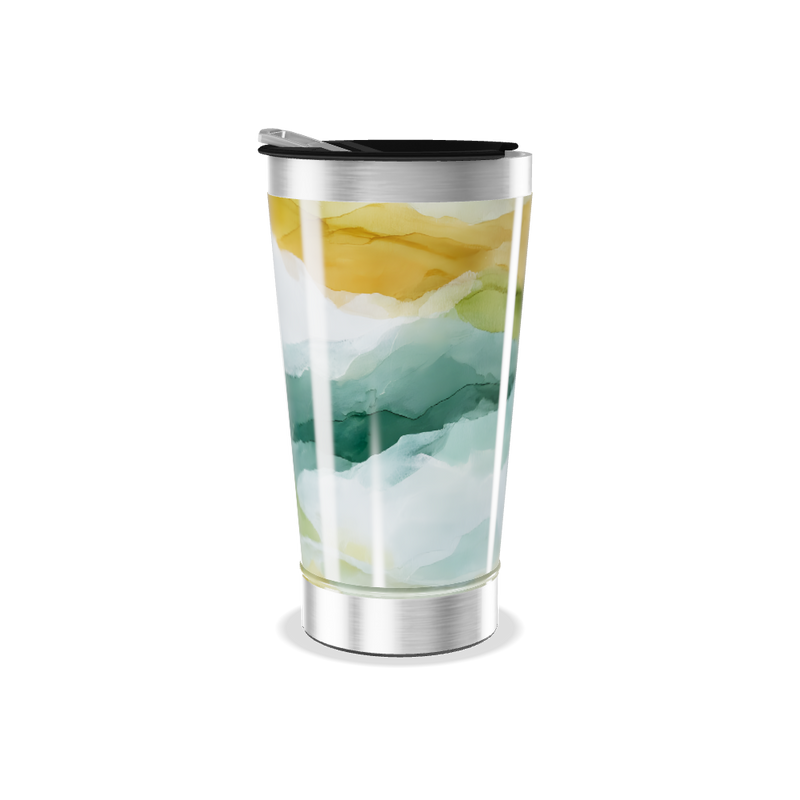 Copo Térmico - Estampa Aquarela Colorida