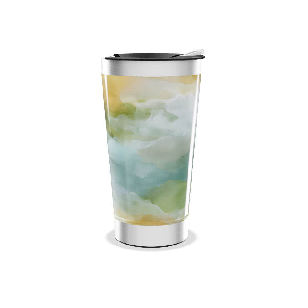 Copo Térmico - Estampa Aquarela Colorida