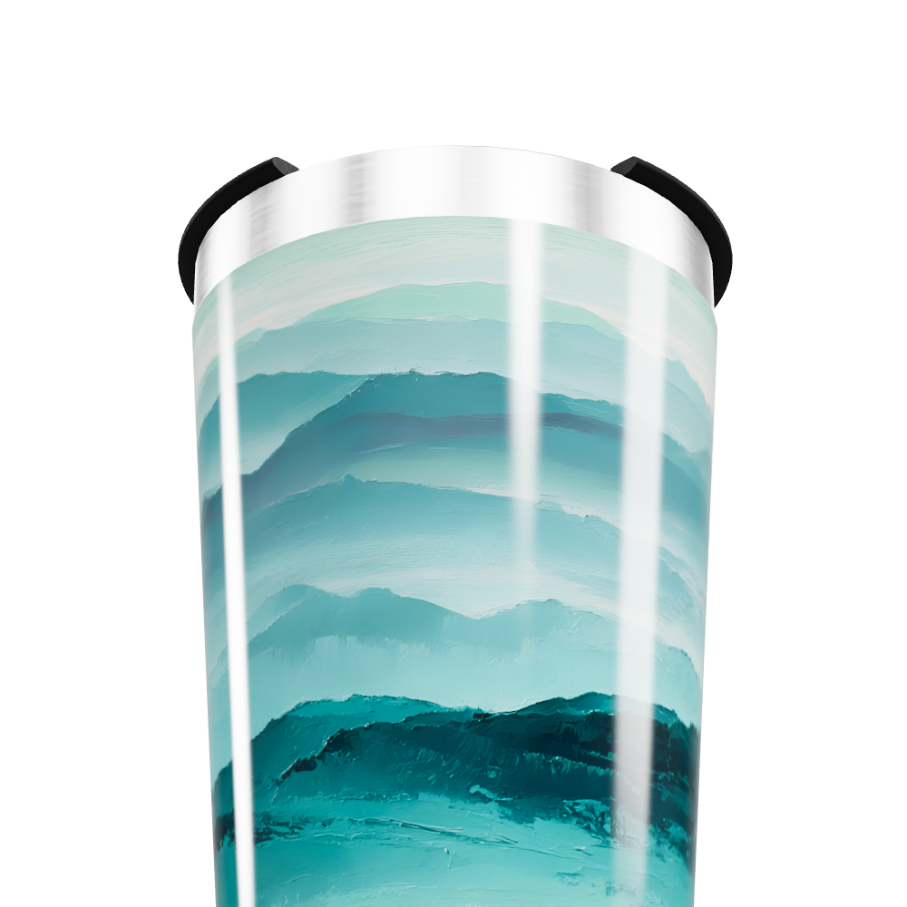 Copo Térmico - Estampa Montanhas Azul