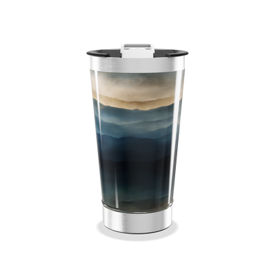 Copo Térmico - Paisagem Azul Inox