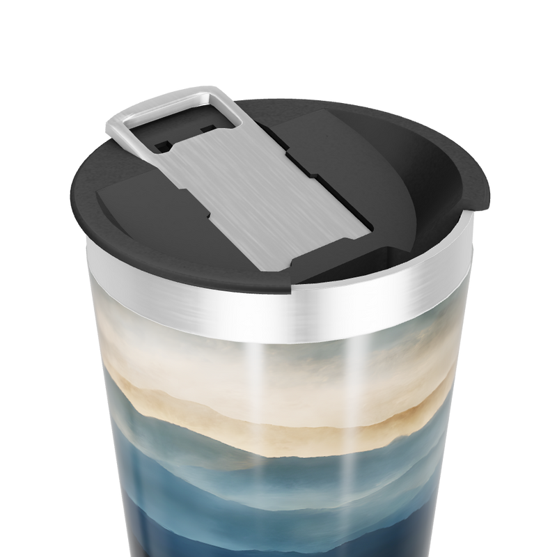 Copo Térmico - Paisagem Azul Inox