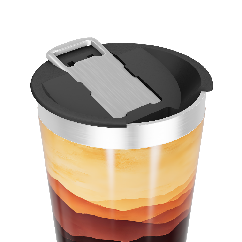 Copo Térmico - Paisagem Cores Quentes