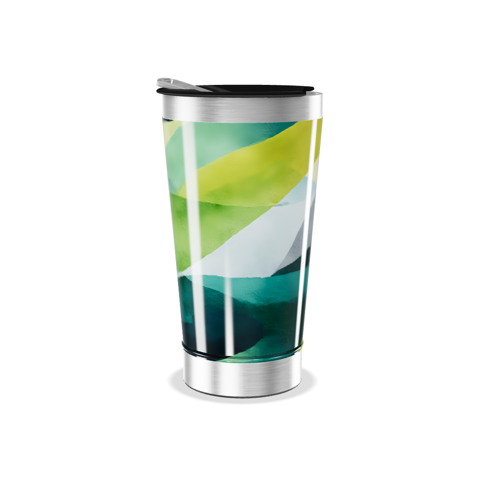 Copo Térmico - Estampa Abstrata Colorida