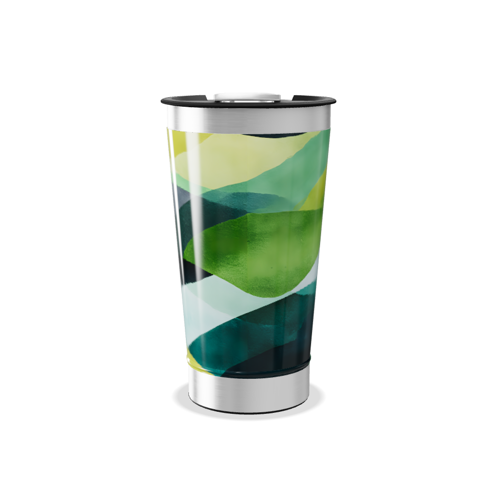 Copo Térmico - Estampa Abstrata Colorida