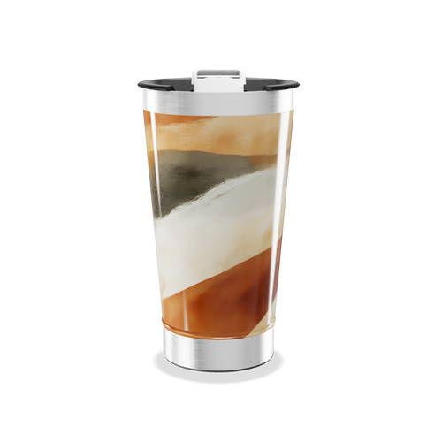 Copo Térmico - Estampa Abstrata Colorida