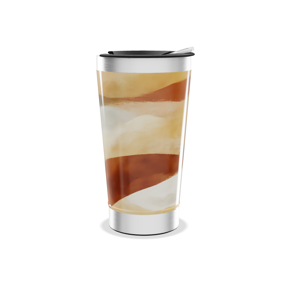 Copo Térmico - Estampa Abstrata Colorida