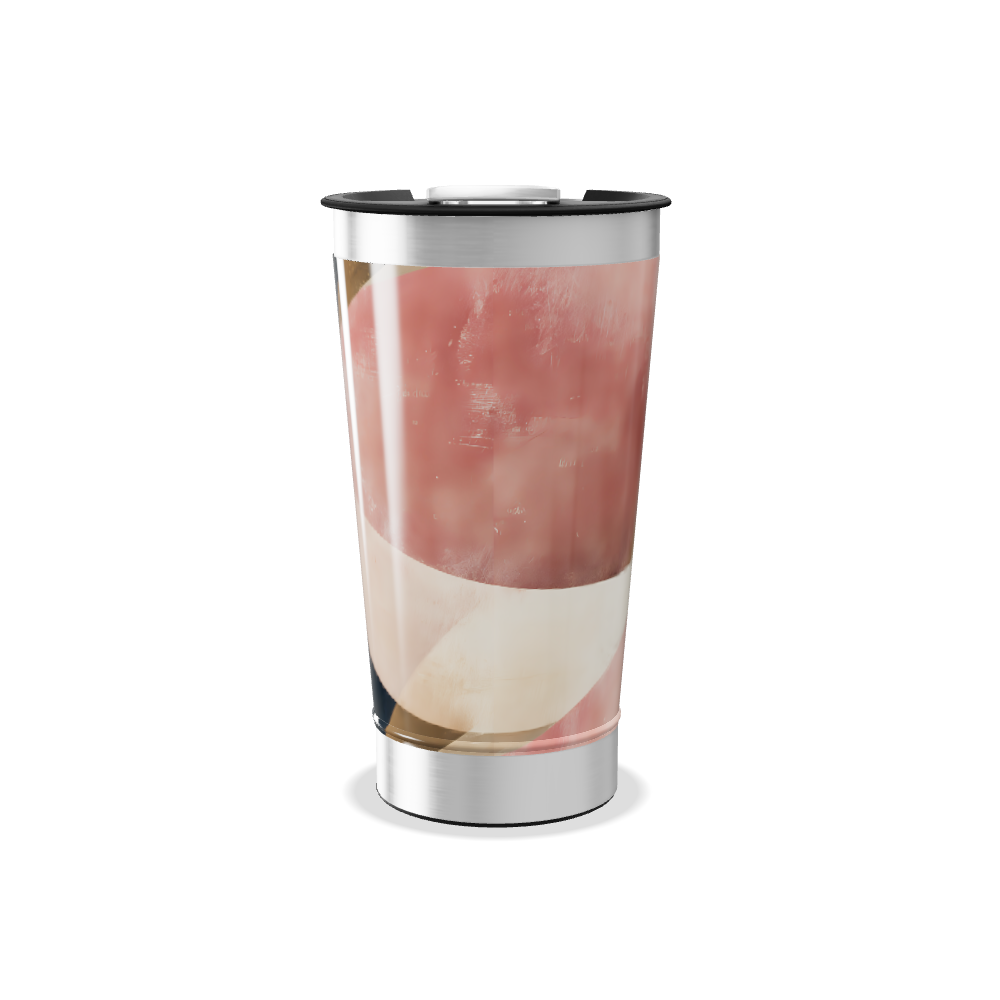 Copo Térmico - Design geométrico azul