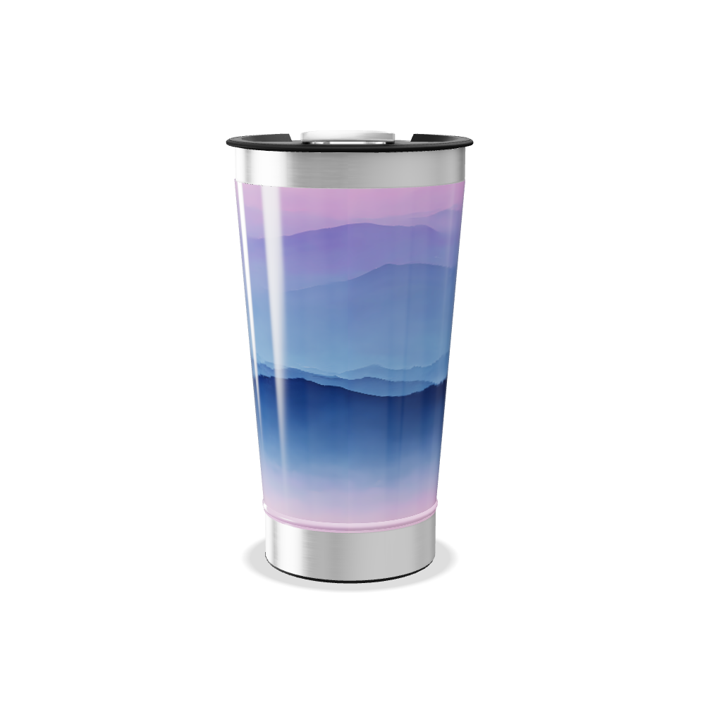 Copo Térmico - Azul Degradê Inox