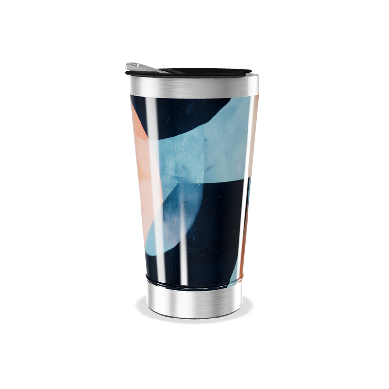 Copo Térmico - Design Abstrato Colorido