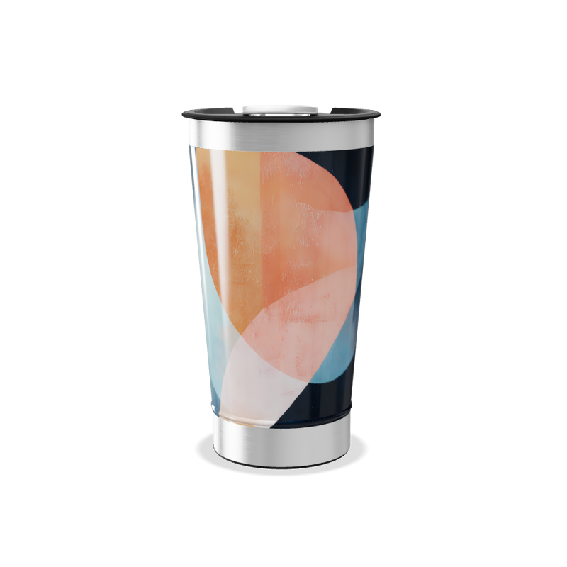 Copo Térmico - Design Abstrato Colorido