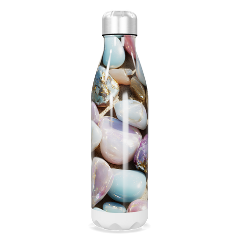 Garrafa Inox - Estampa Pedras Coloridas