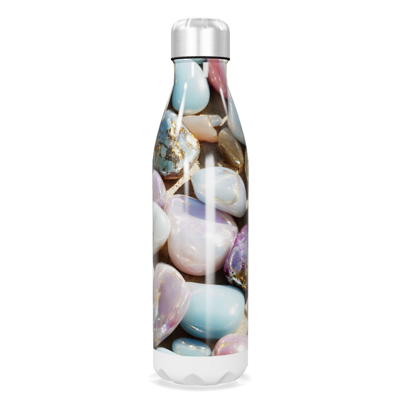 Garrafa Inox - Estampa Pedras Coloridas