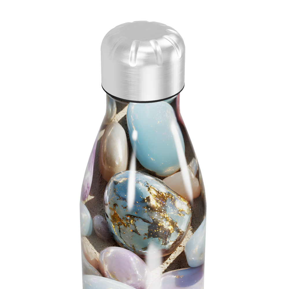 Garrafa Inox - Estampa Pedras Coloridas