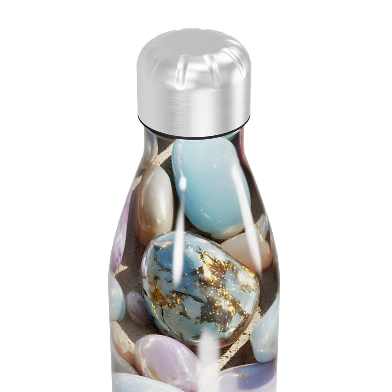 Garrafa Inox - Estampa Pedras Coloridas