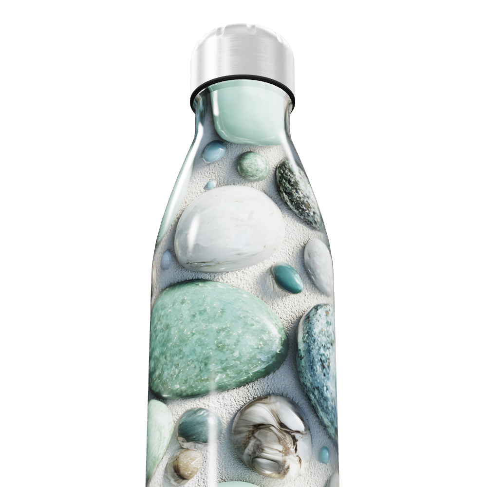 Garrafa Inox - Estampa de Pedras