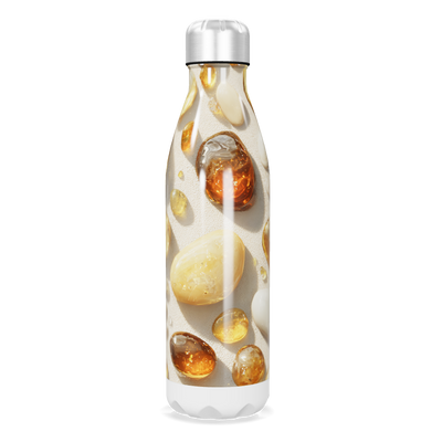 Garrafa Inox - Estampa Pedras Ágata