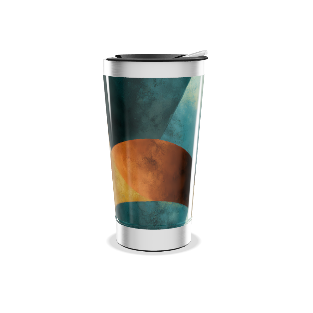 Copo Térmico - Estampa Geométrica Colorida