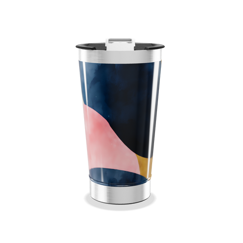 Copo Térmico - Estampa Abstrata Colorida