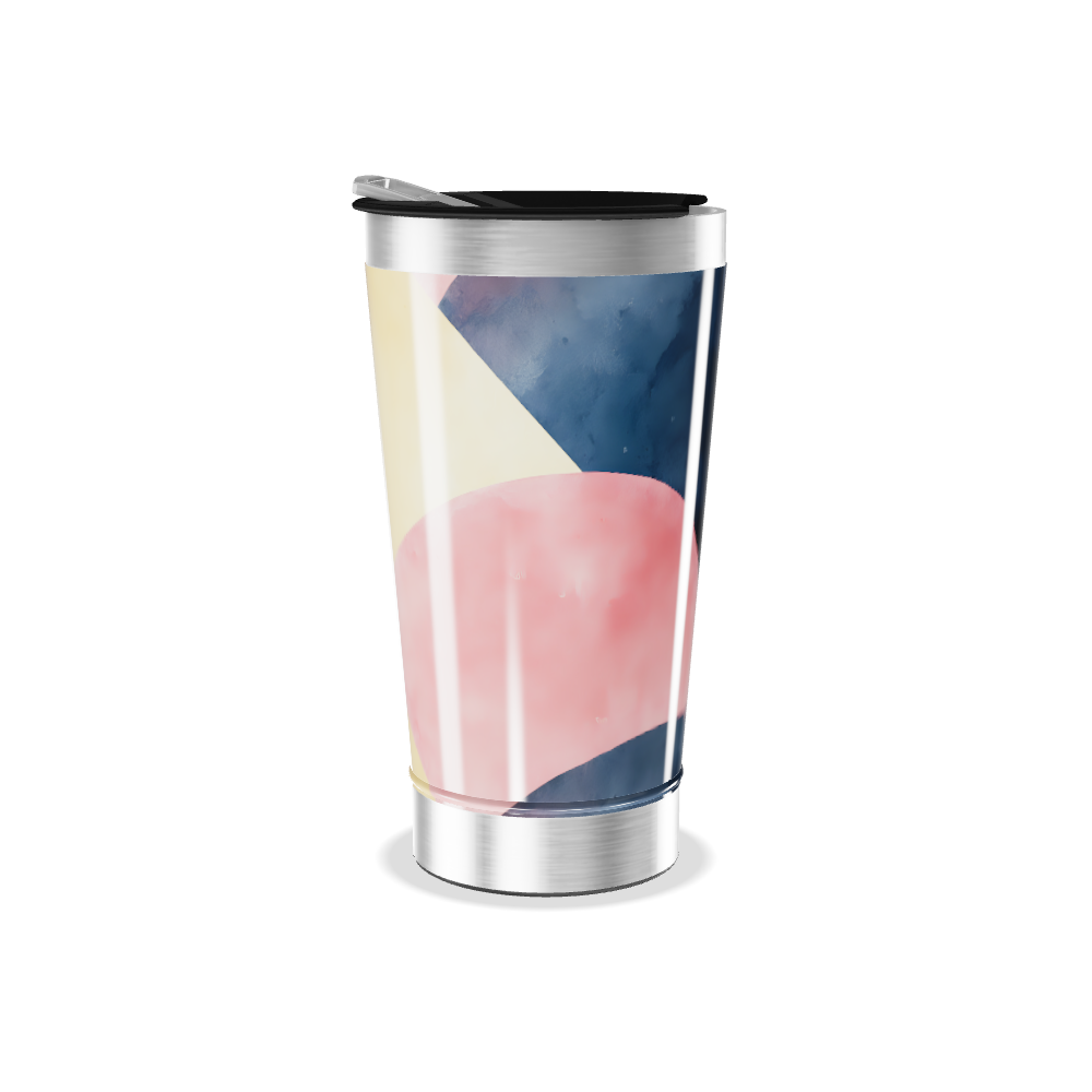 Copo Térmico - Estampa Abstrata Colorida