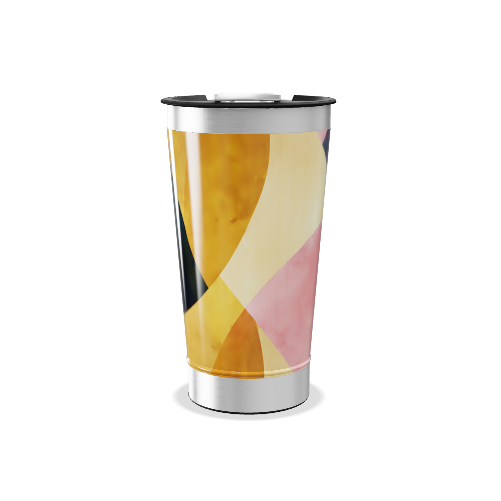 Copo Térmico - Estampa Abstrata Colorida