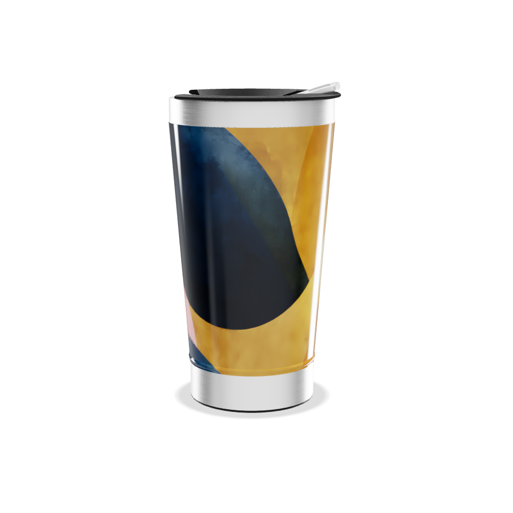 Copo Térmico - Estampa Abstrata Colorida