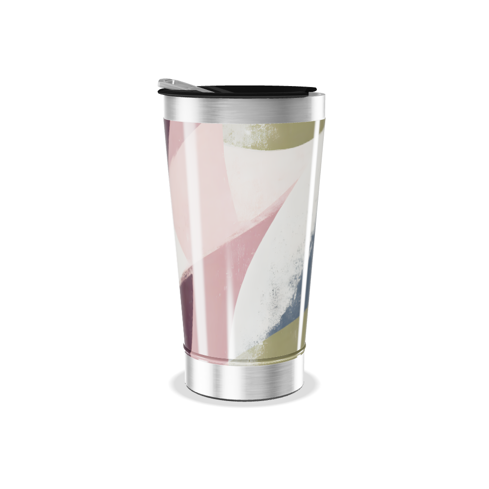 Copo Térmico - Estampa Abstrata Colorida