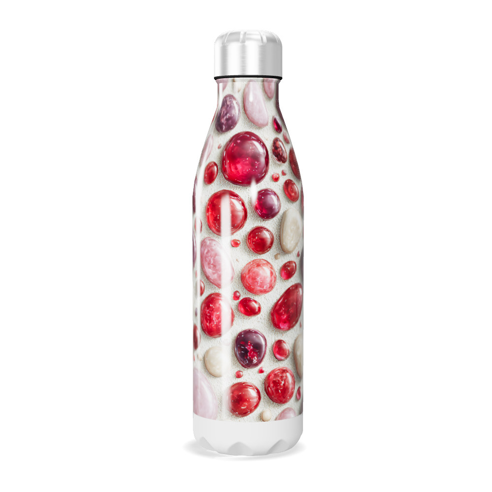 Garrafa Inox - Design Pedras Coloridas