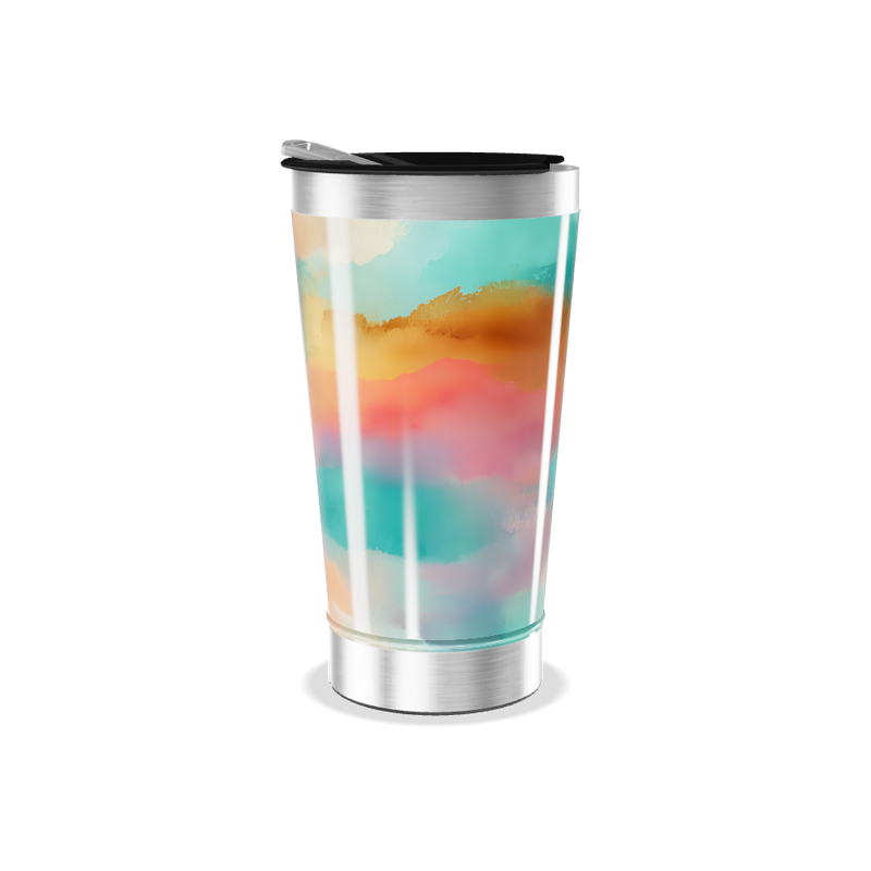 Copo Térmico - Estampa Aquarela Colorida