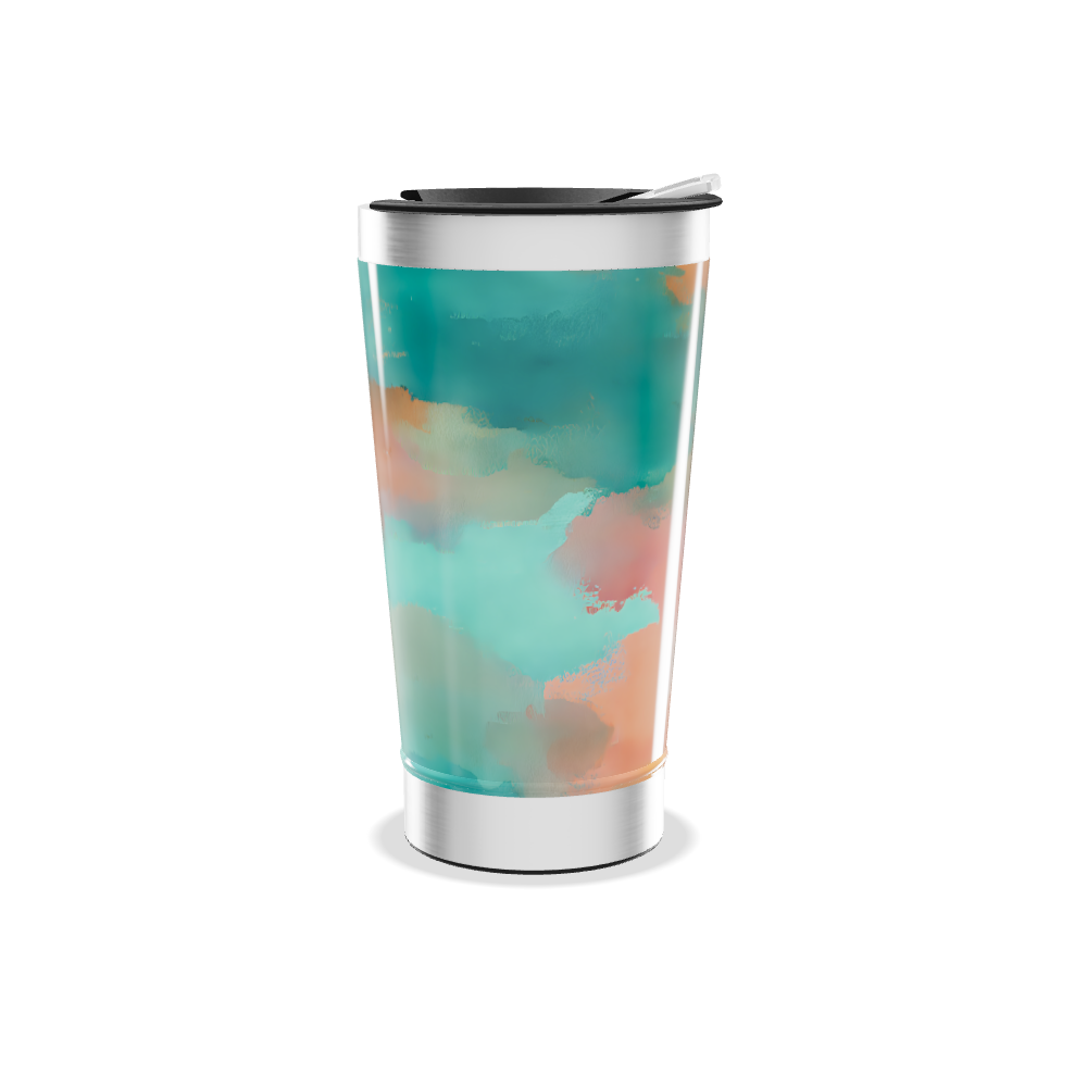 Copo Térmico - Estampa Aquarela Colorida