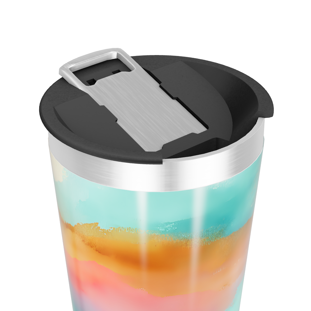 Copo Térmico - Estampa Aquarela Colorida