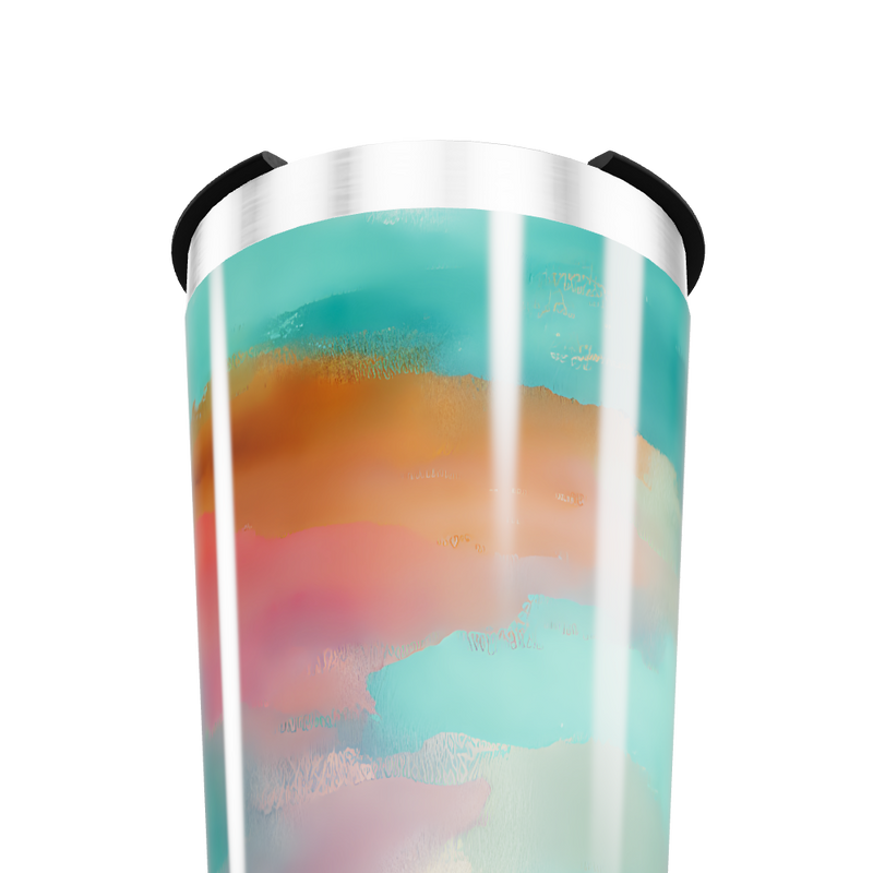 Copo Térmico - Estampa Aquarela Colorida