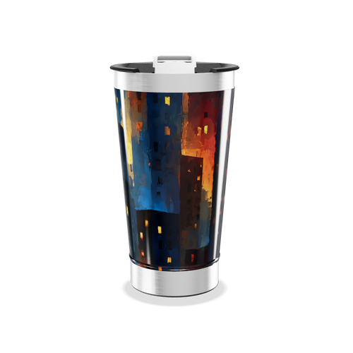 Copo Térmico - Com Estampa Noturna Colorida