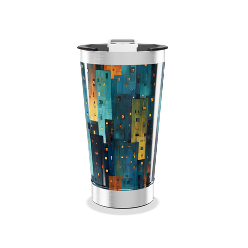 Copo Térmico - Estampa Geométrica Colorida