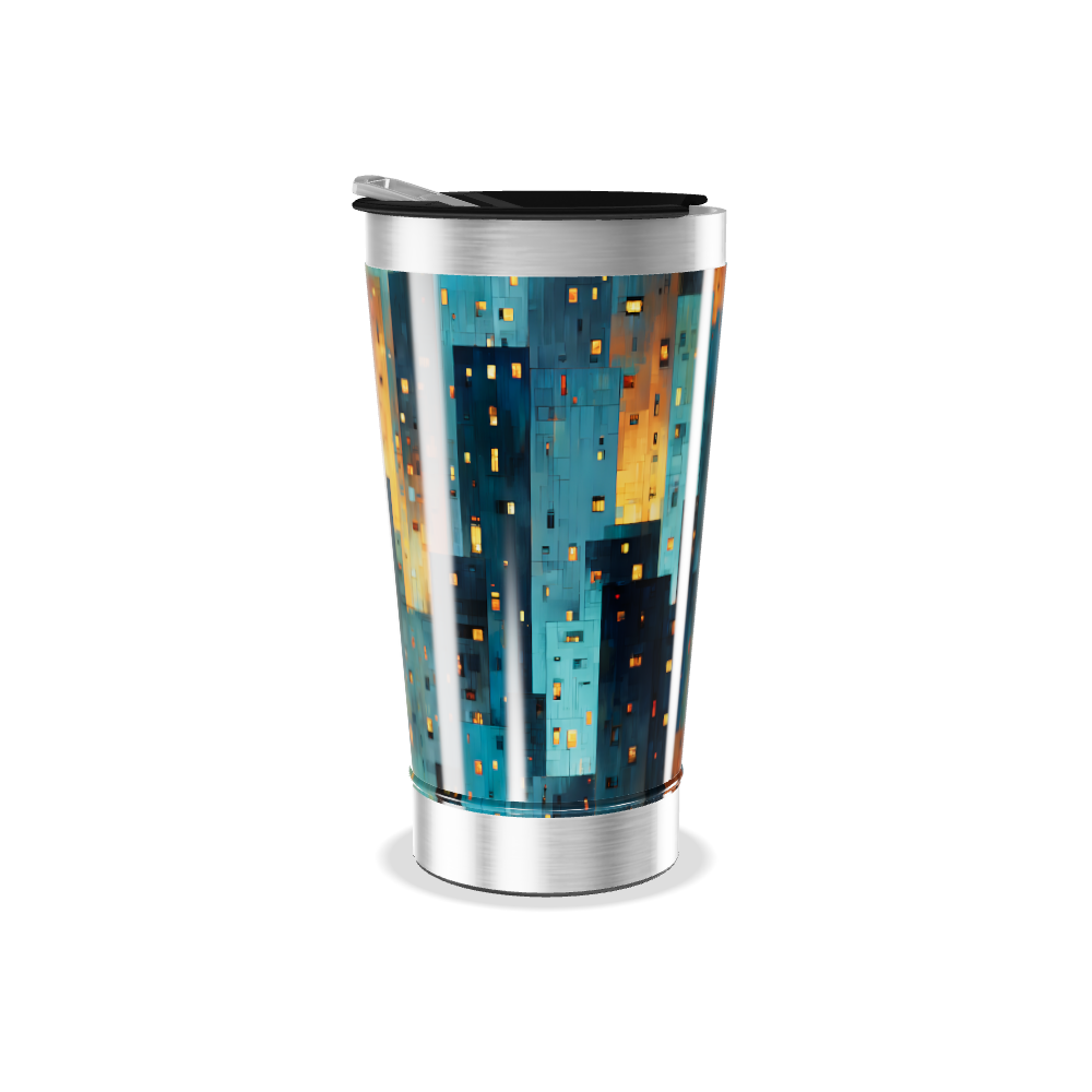 Copo Térmico - Estampa Geométrica Colorida