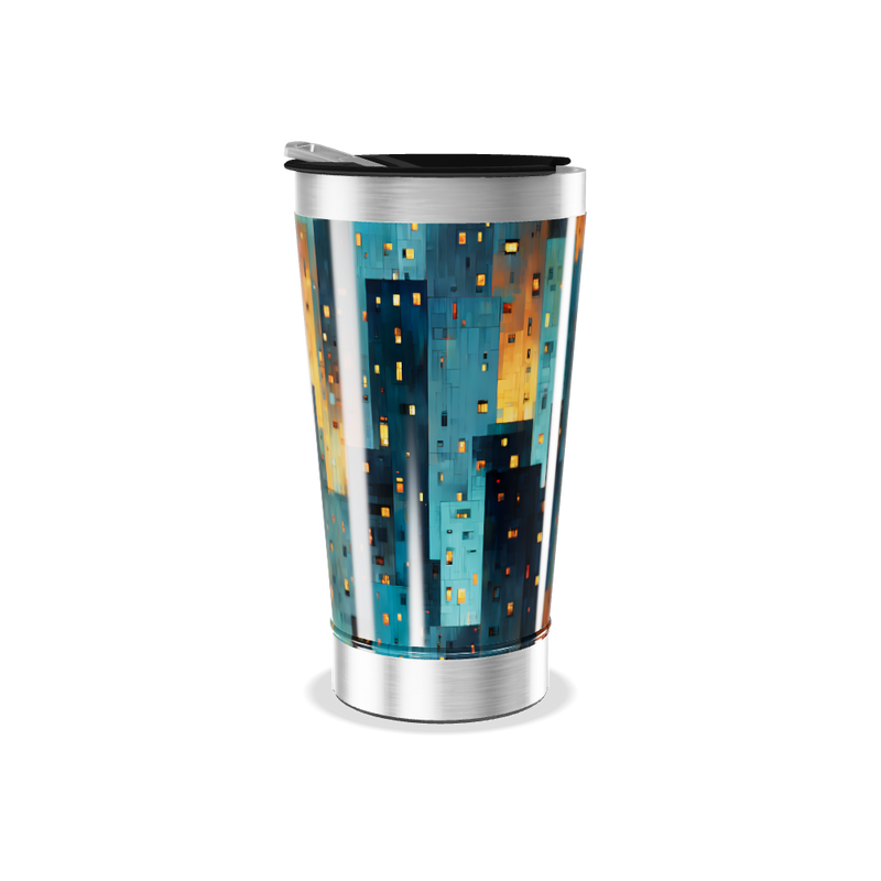 Copo Térmico - Estampa Geométrica Colorida