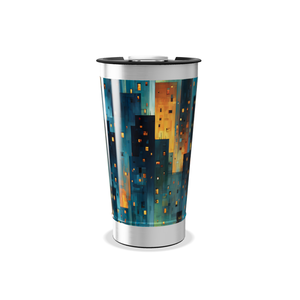 Copo Térmico - Estampa Geométrica Colorida