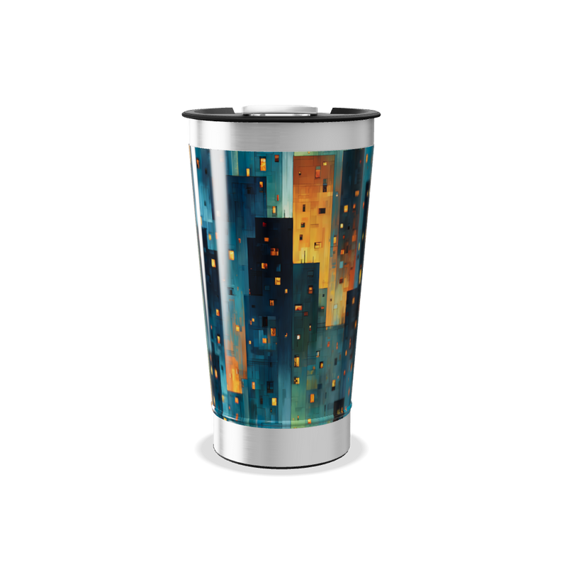 Copo Térmico - Estampa Geométrica Colorida